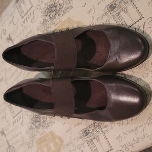 Brown Leather Size 8M Wedges